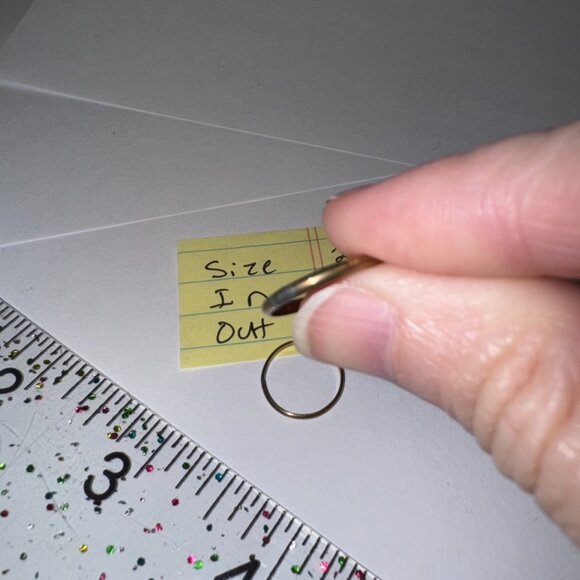 **Host Pick** 1.33mm Gold Filled Plain Band Ring, Size 2 ** Host Pick** - Picture 2 of 12